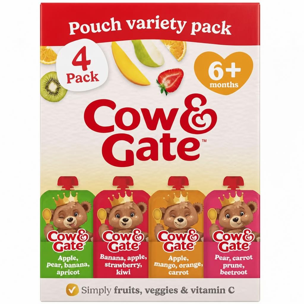 Cow & Gate Pouch Mixed variety pack 4x100g