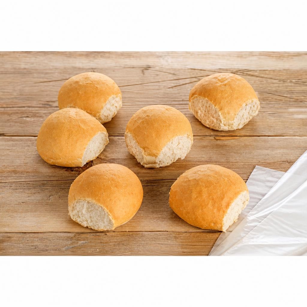 Tesco Crusty White Rolls 6 Pack