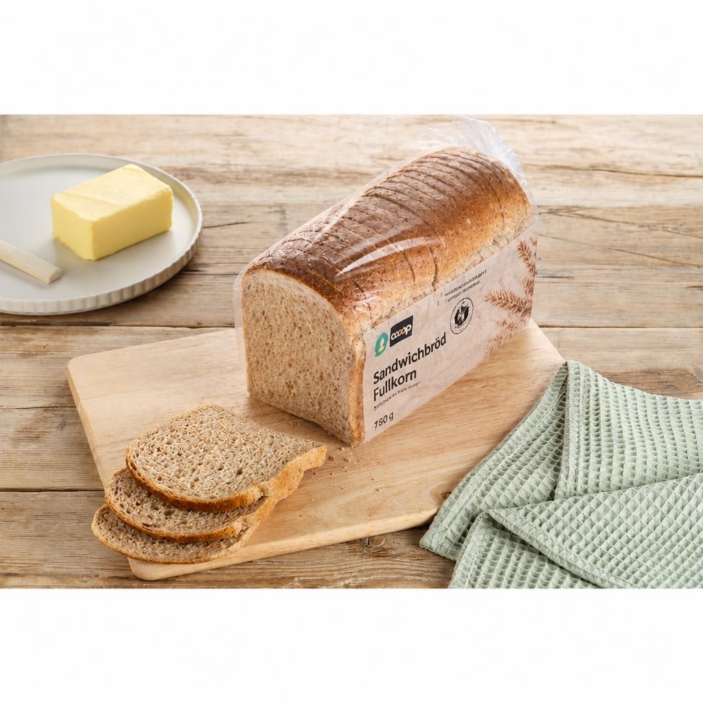Tesco Hi Fibre Wholemeal Loaf 800G Sliced