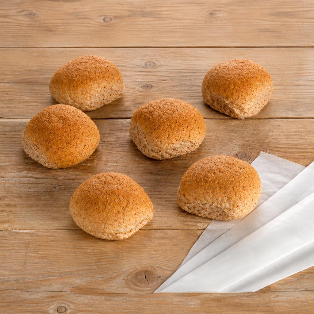 Tesco Soft Wholemeal Roll 6 Pack