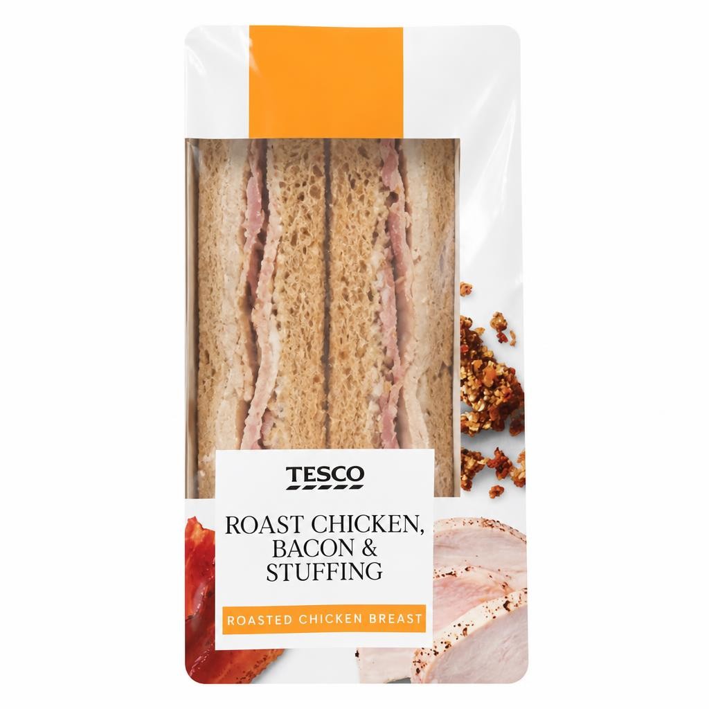 Tesco Chicken Bacon & Stuffing Sandwich