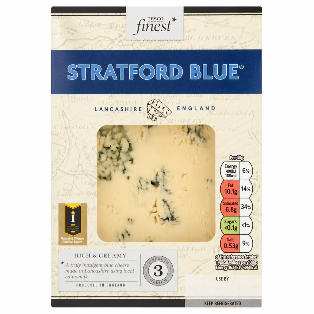 Tesco Finest Stratford Blue Cheese 150G