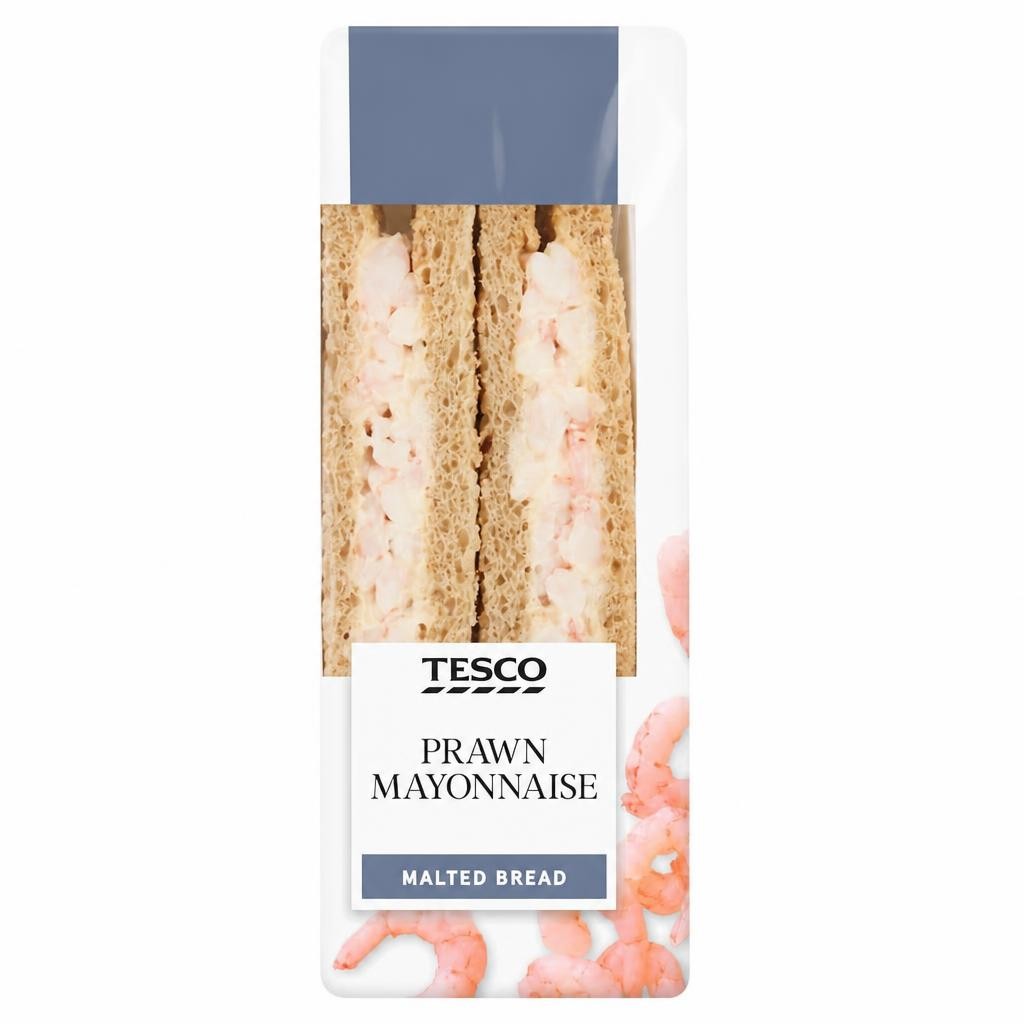 Tesco Prawn Mayonnaise Sandwich