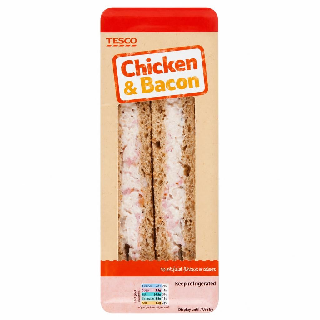Tesco Chicken & Bacon Sandwich (C)