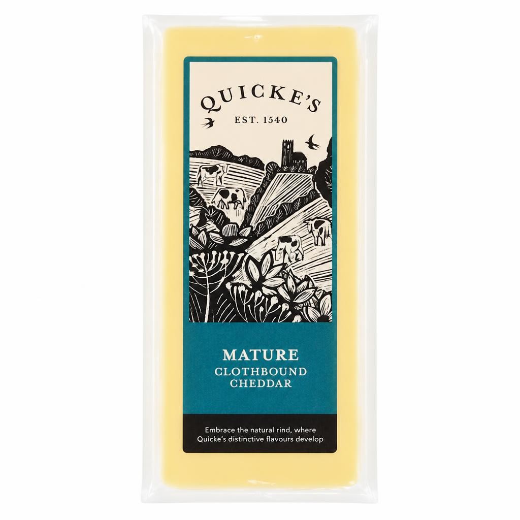 QUICKE'S MATURE CLOTHBOUND CHEDDAR 150g