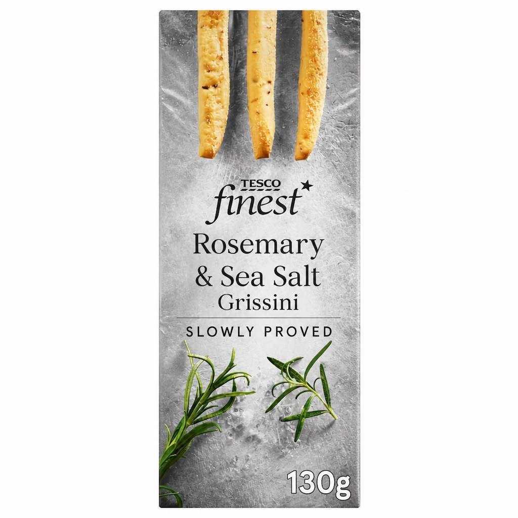 Tesco Finest Rosemary & Sea Salt Grissini 130g