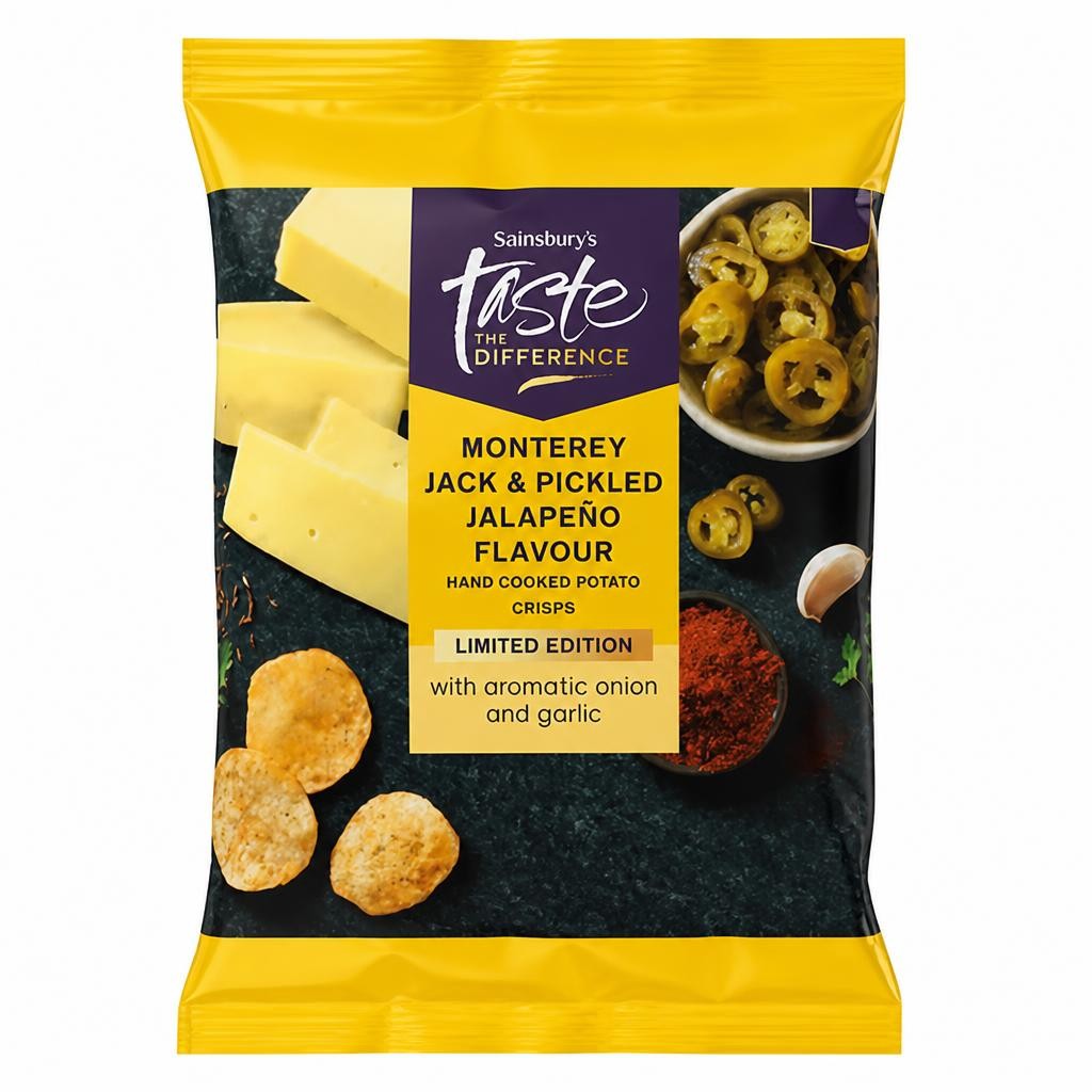 Sainsbury's Taste the Difference Limited Edition Monterey Jack & Pickled Jalapeño Flavour 150g