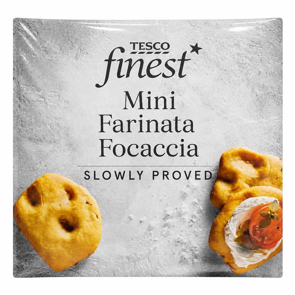 Tesco Finest Mini Focaccia Farinata 100g