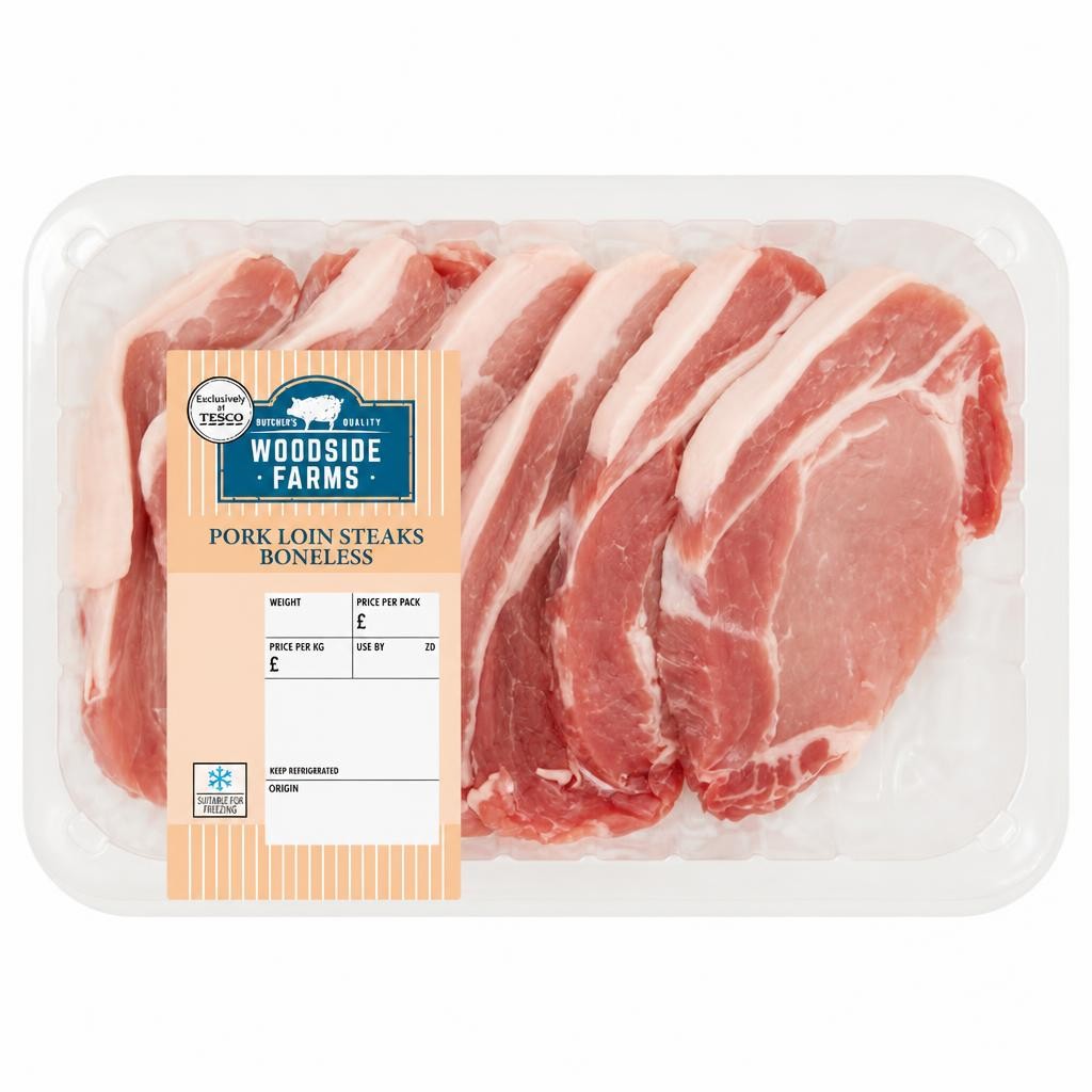 Woodside Farms Pork Loin Steaks 650-750g