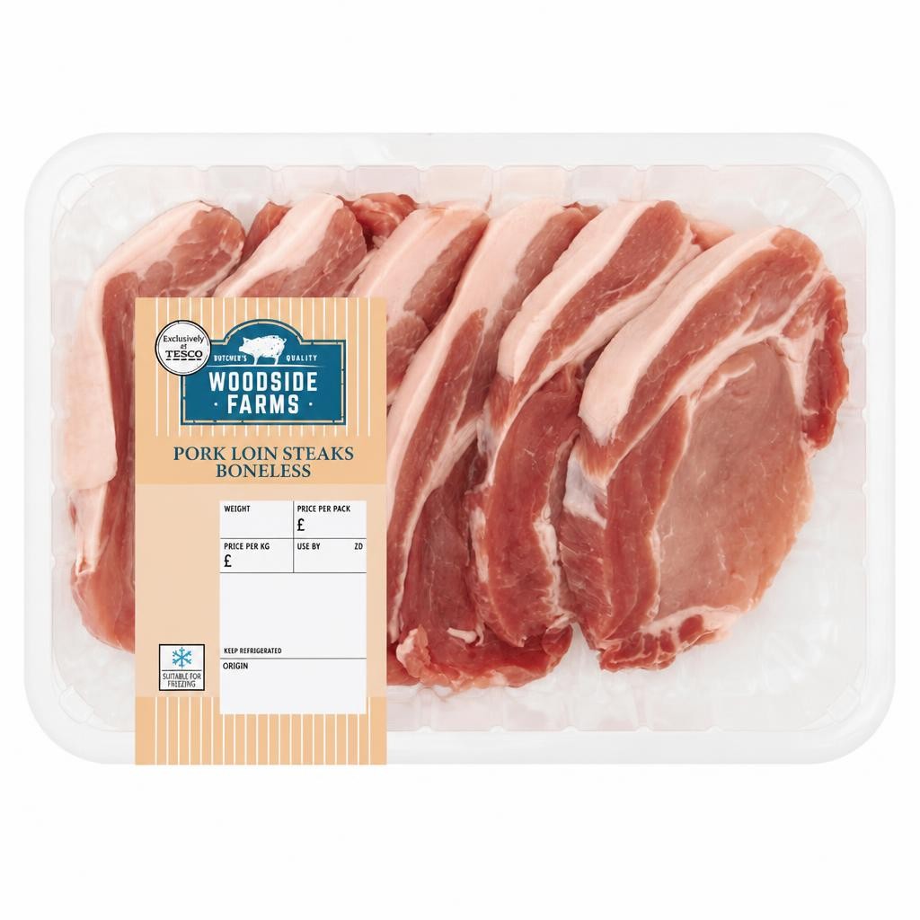 Woodside Farms Pork Loin Steaks 650-750g