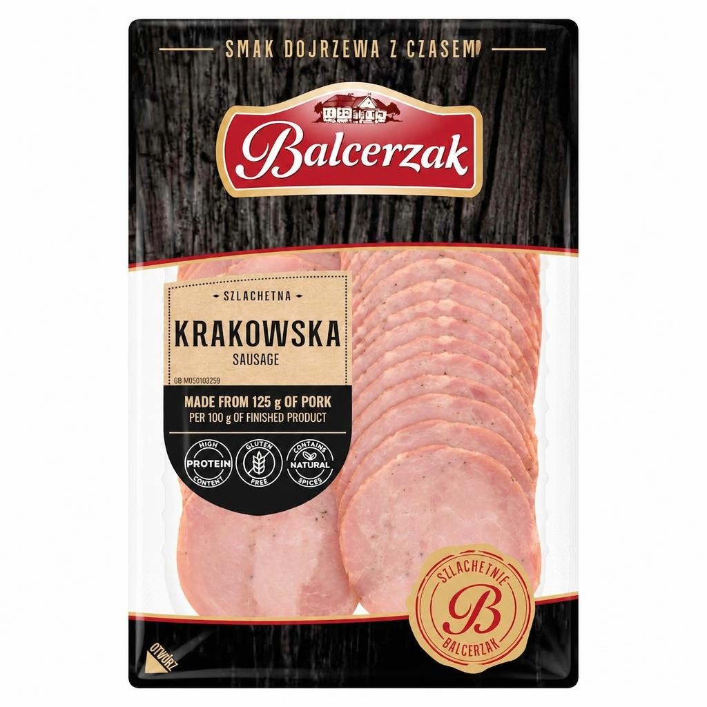 Balcerzak Sliced Krakowska Sausage 80g