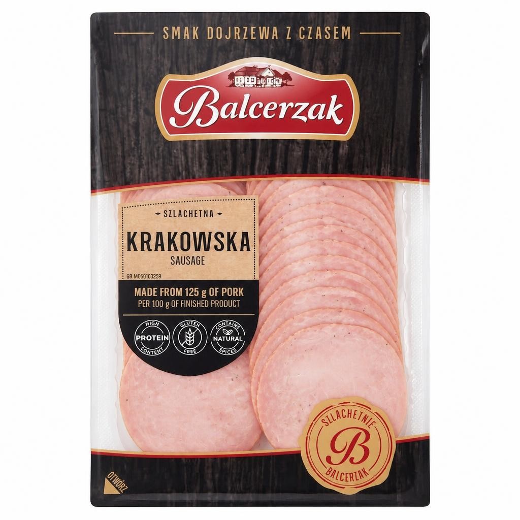 Balcerzak Sliced Krakowska Sausage 80g