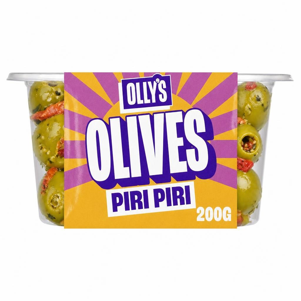 Olly's Piri Piri Halkidiki Olives 200g