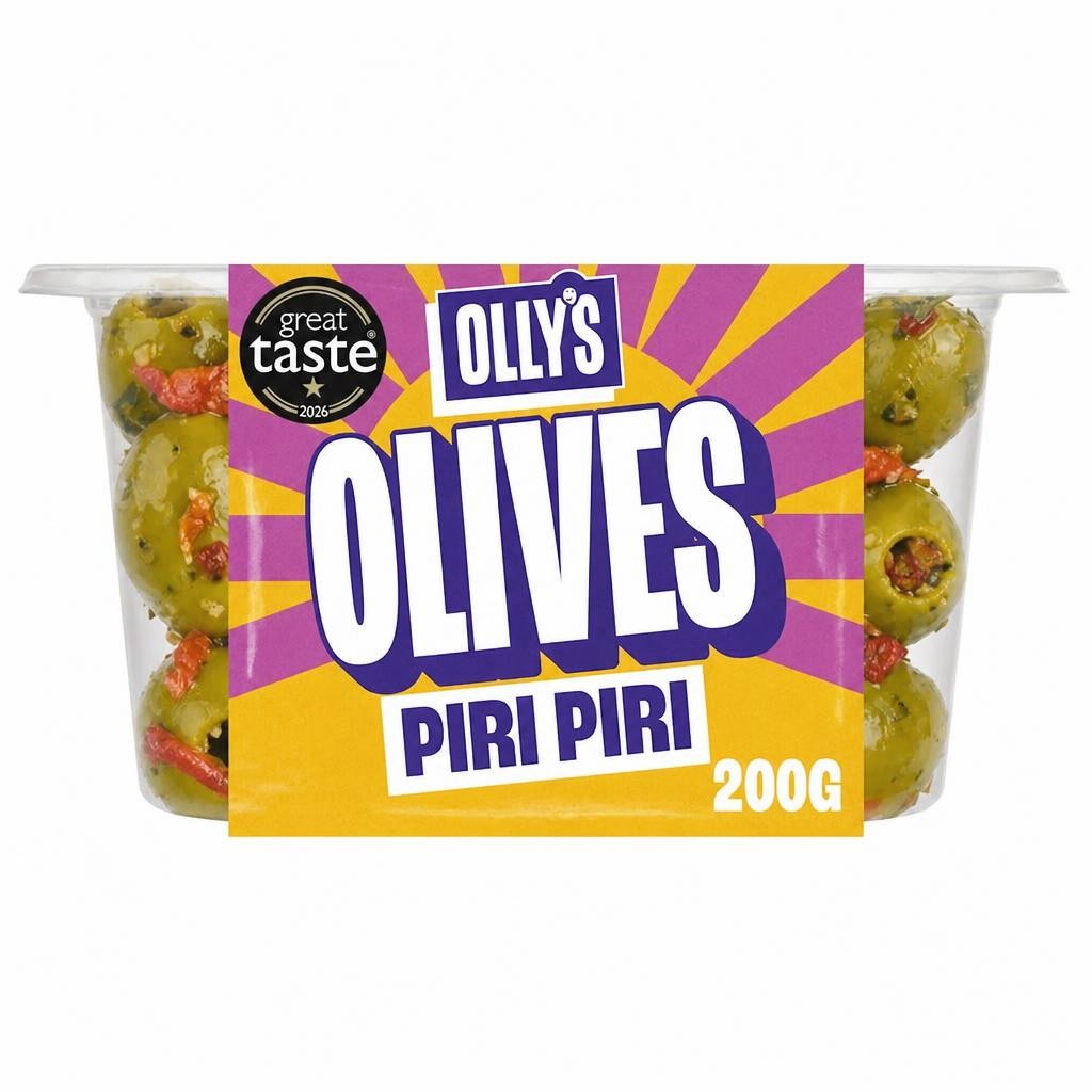 Olly's Piri Piri Halkidiki Olives 200g