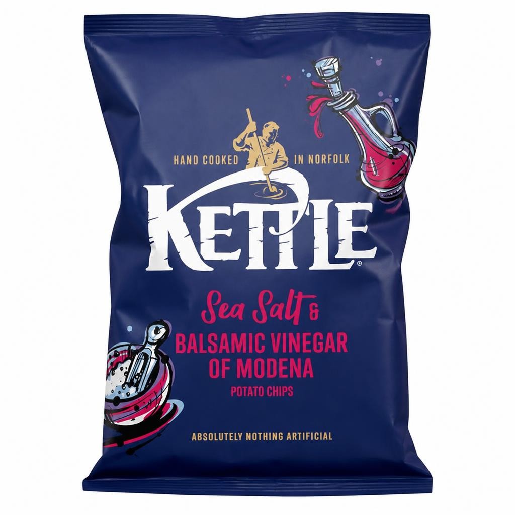 Kettle 130g Sea Salt & Balsamic Vinegar of Modena Potato Chips