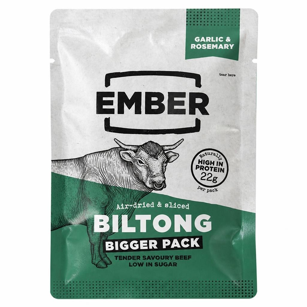 Ember 45g Garlic & Rosemary Biltong Pouch