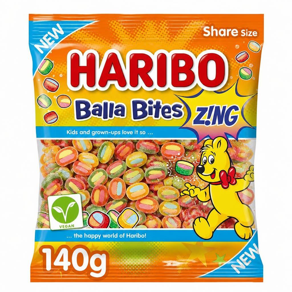 Haribo Balla Bites 140g Zing Candy