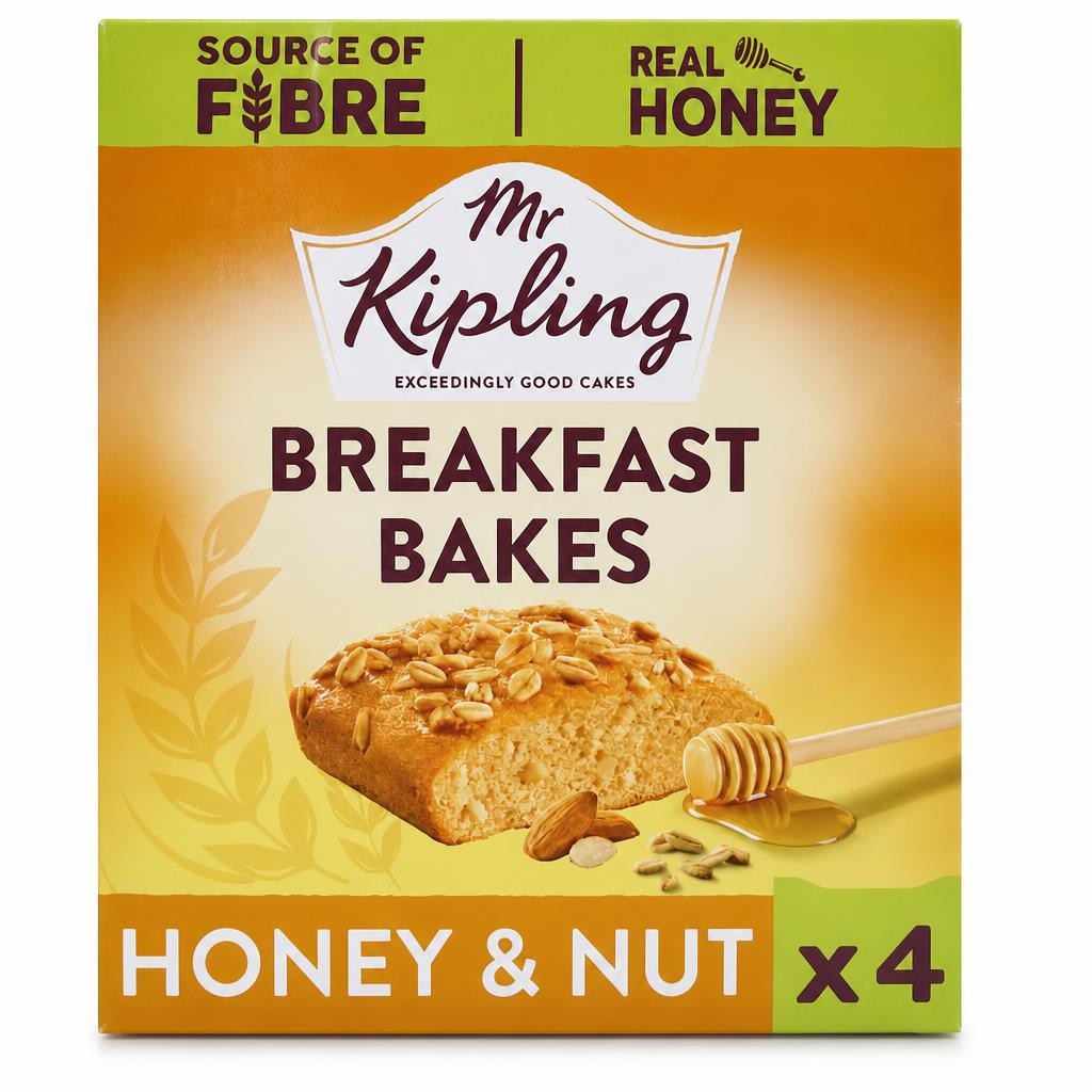Mr Kipling 4 Honey & Nut Breakfast Bakes