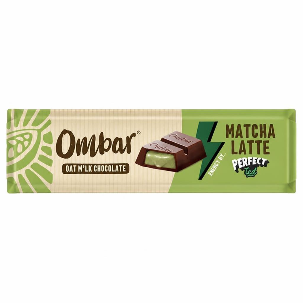 Ombar 42g Matcha Latte Oat Milk Chocolate Bar