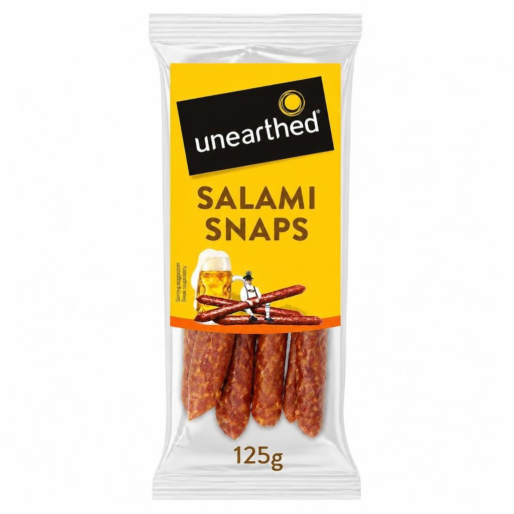 Unearthed German Smoked Salami Snaps 125g
