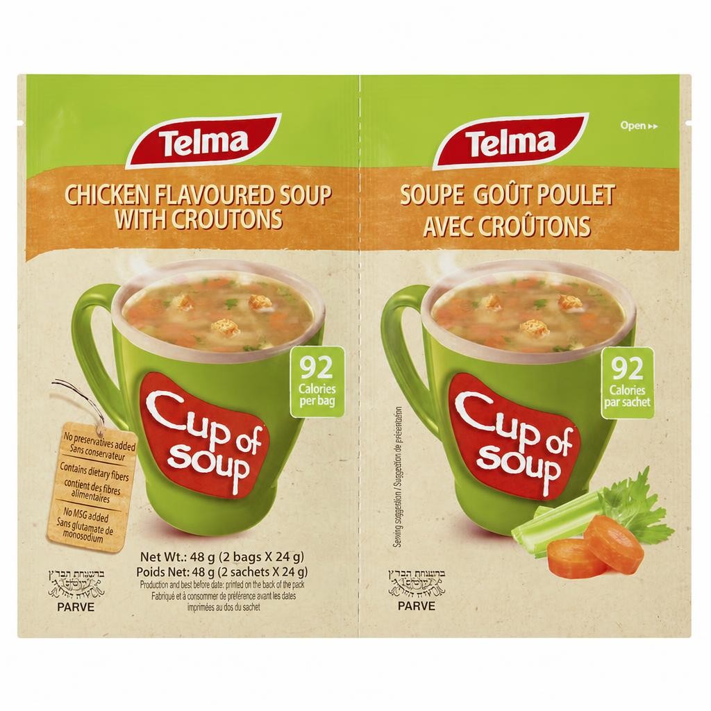Telma Chicken Flavoured Soup with Croutons 48g