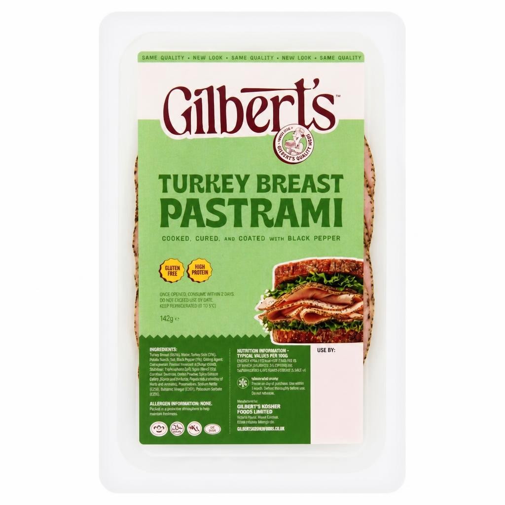 Gilberts Turkey Pastrami 142G