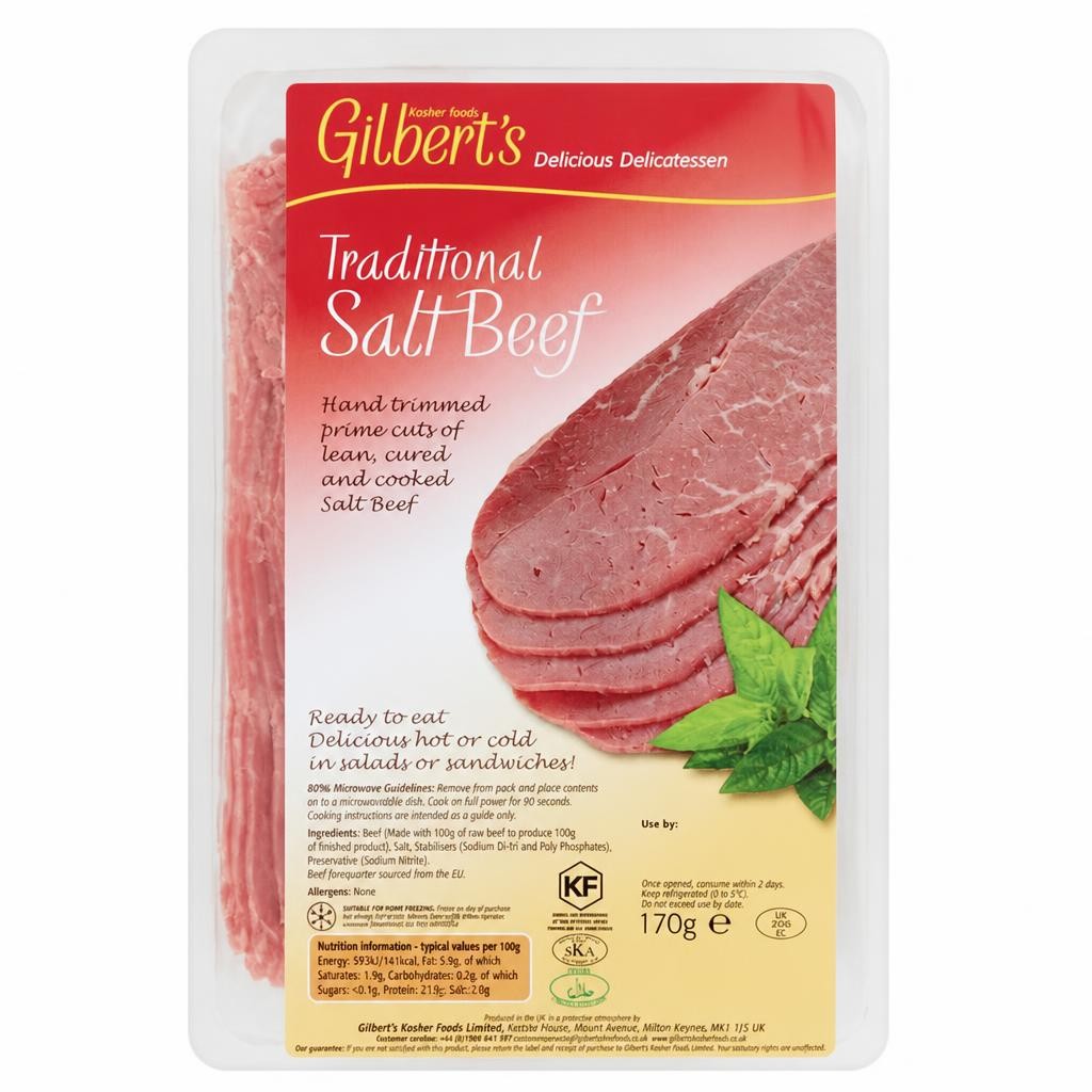 Gilbert's Traditional Salt Beef 170g