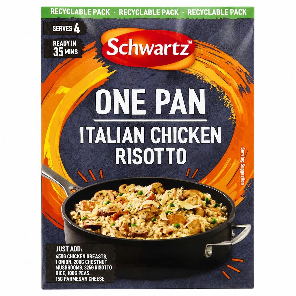 Schwartz One Pan Italian Chicken Risotto Recipe Mix 28g