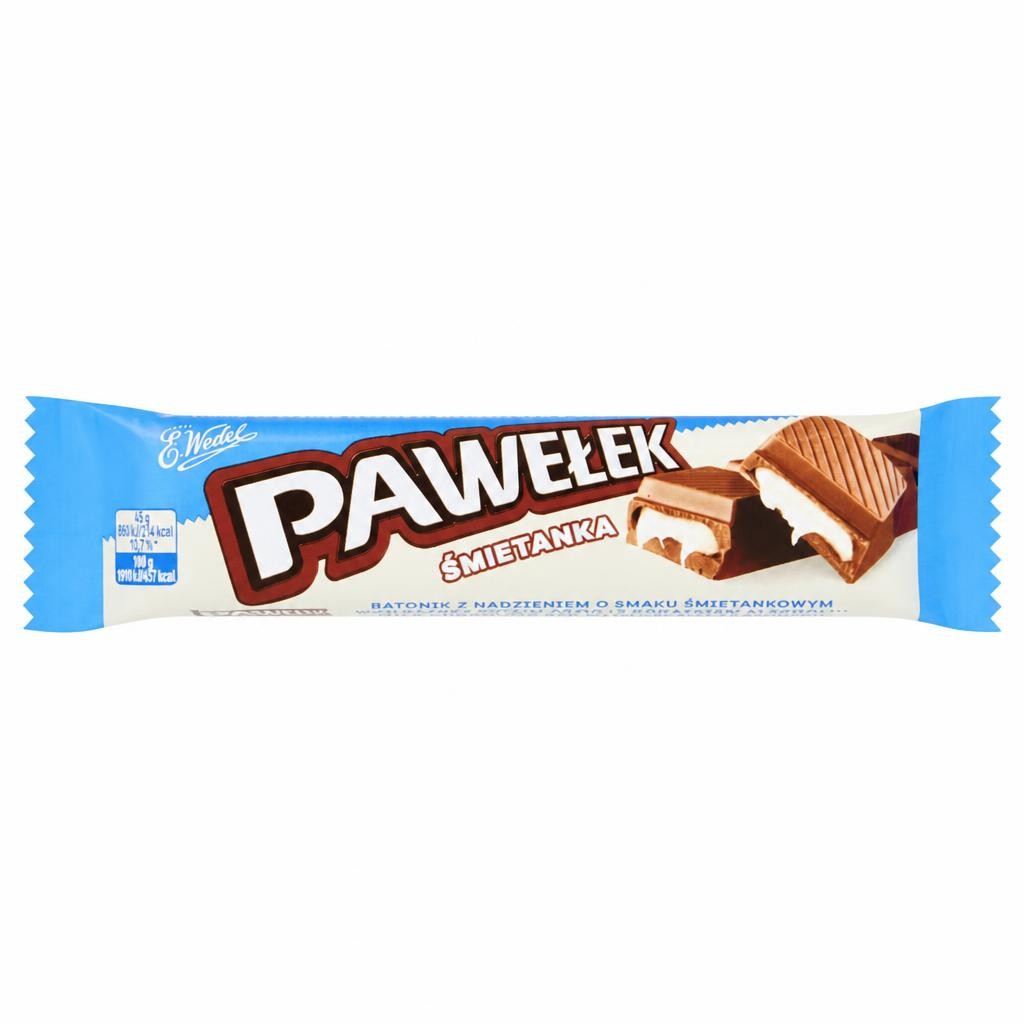 E.Wedel Pawelek Milk Chocolate Bar With Creamy Filling 45G