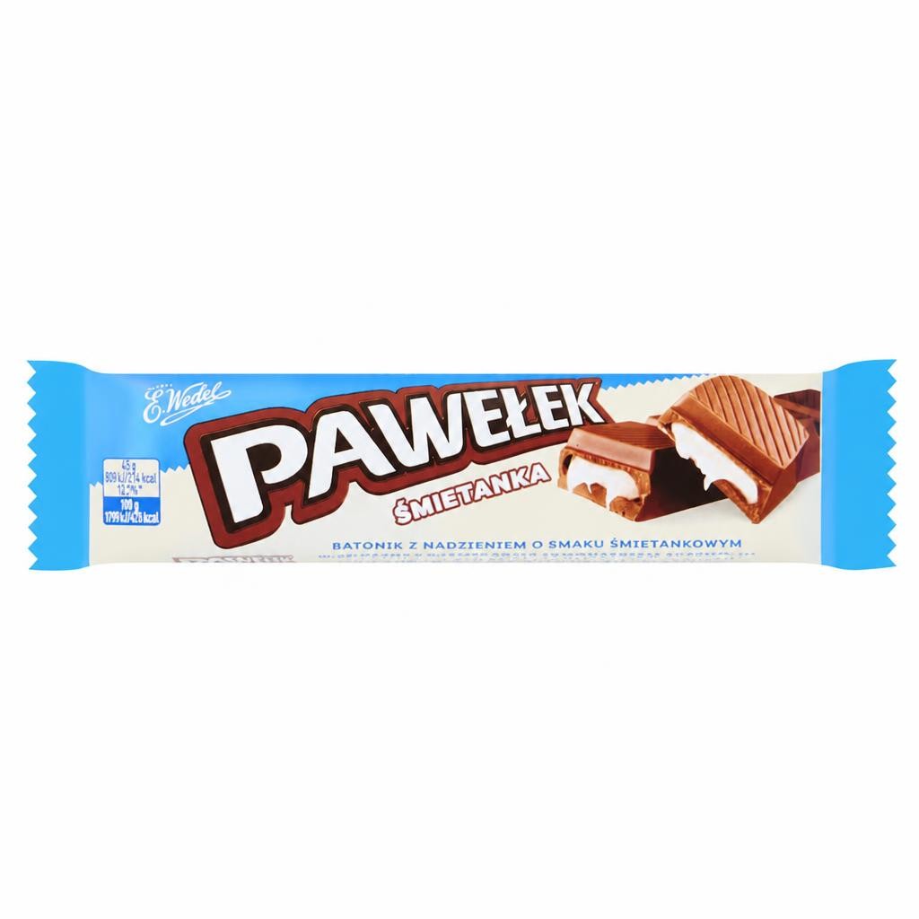 E.Wedel Pawelek Milk Chocolate Bar With Creamy Filling 45G