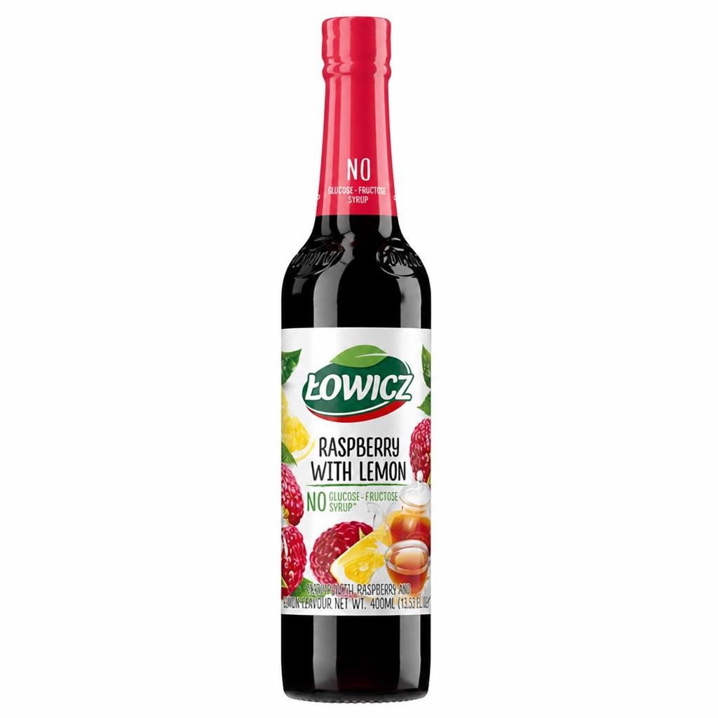 Lowicz Raspberry & Lemon Syrup 400Ml