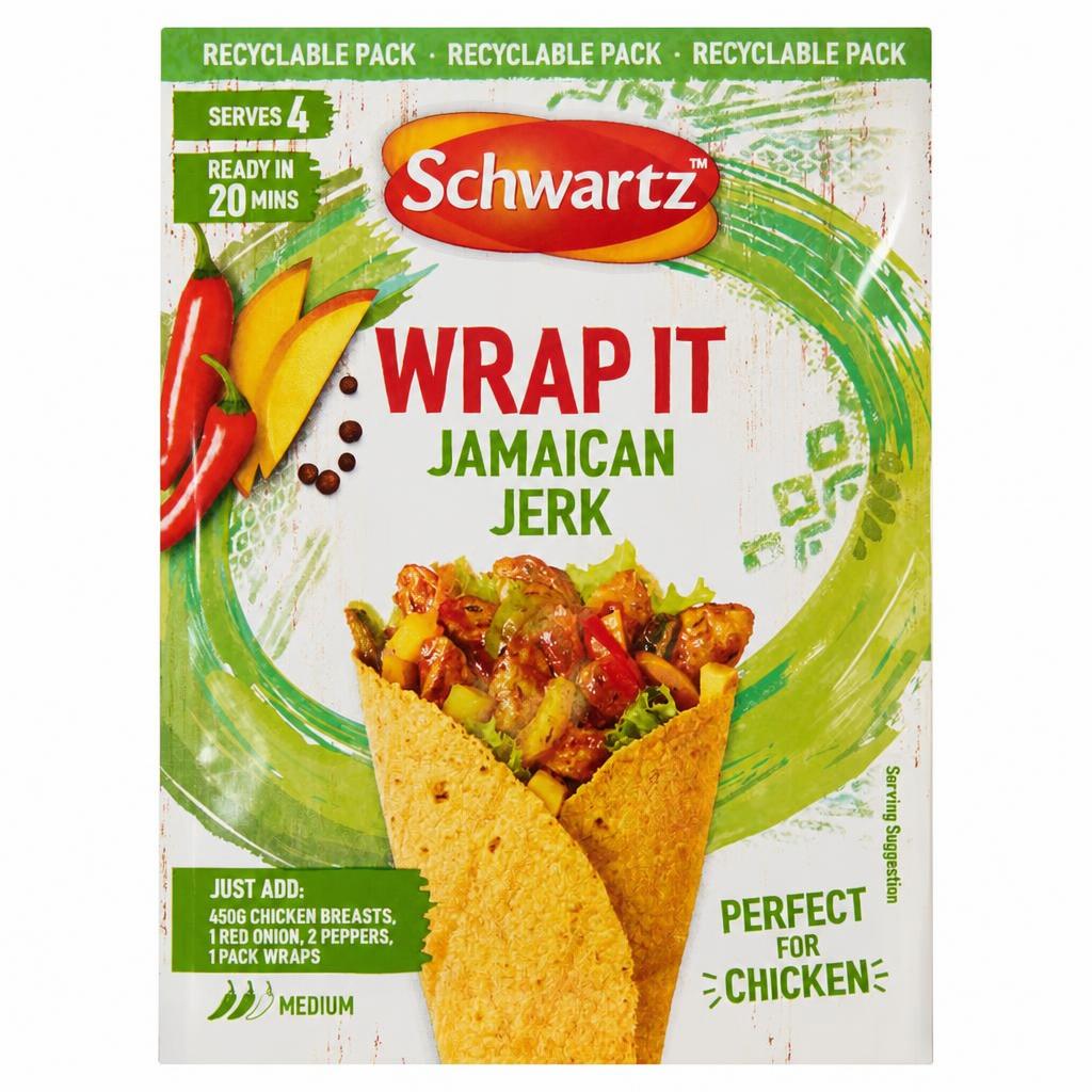 Schwartz Wrap It Jamaican Jerk Recipe Mix 30g