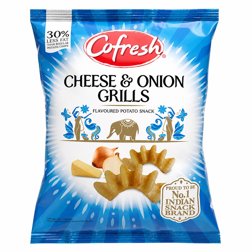 Cofresh Cheese & Onion Flavour Potato Grills 80G