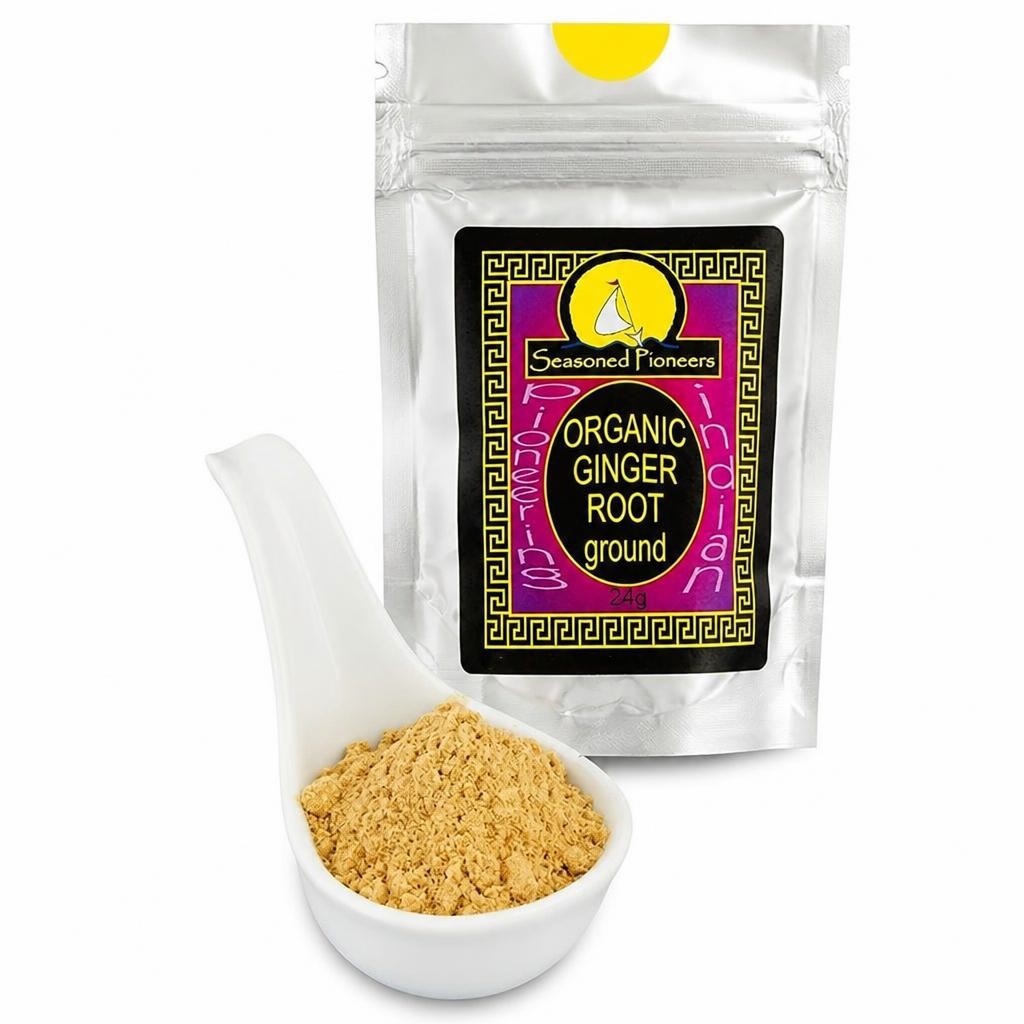 Seasoned Pioneers Organic Ground Ginger Powder 24g