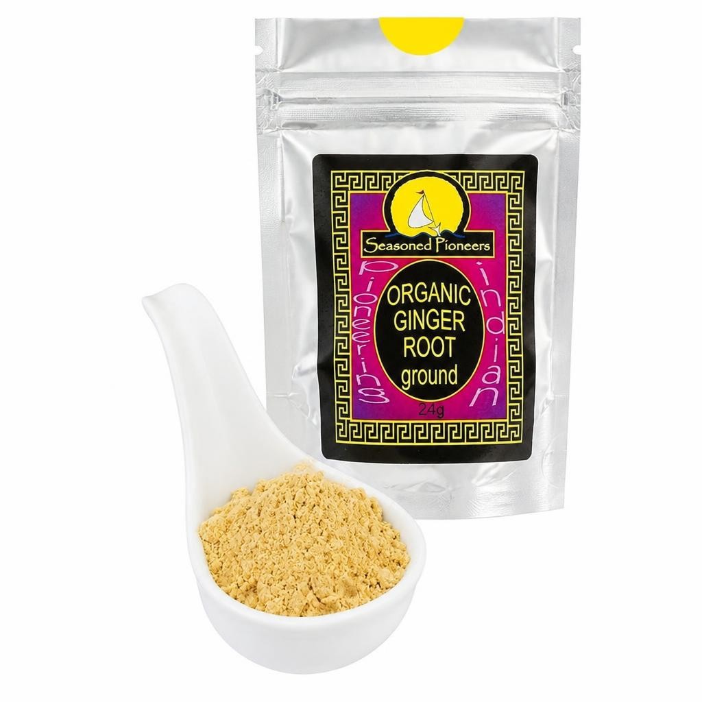 Seasoned Pioneers Organic Ground Ginger Powder 24g