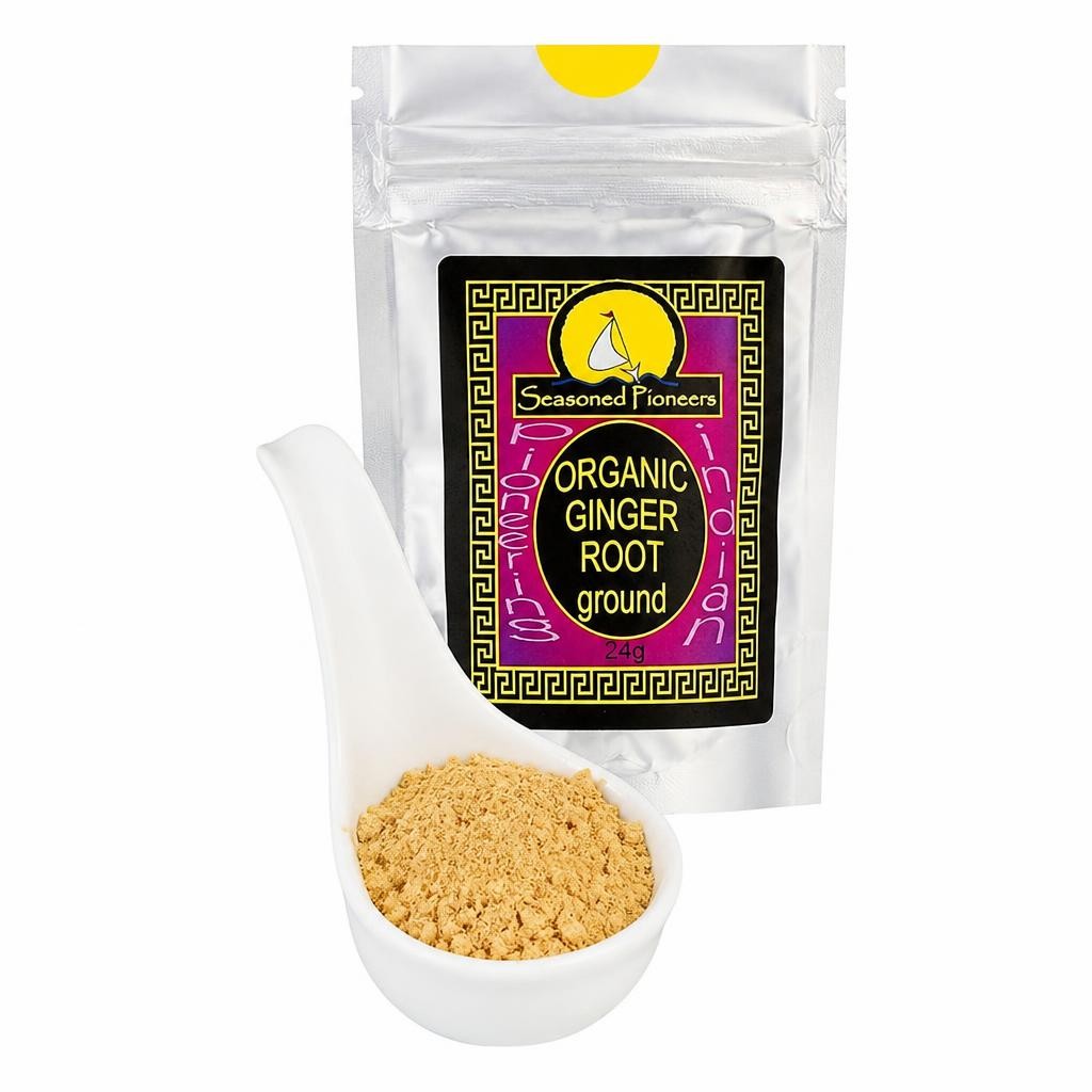 Seasoned Pioneers Organic Ground Ginger Powder 24g
