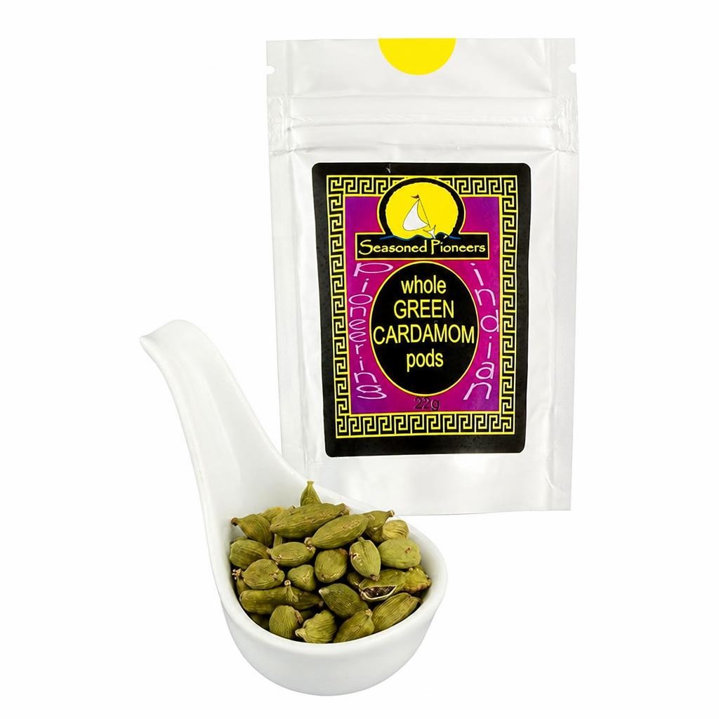 Seasoned Pioneers Cardamom Green Whole Pods 22g