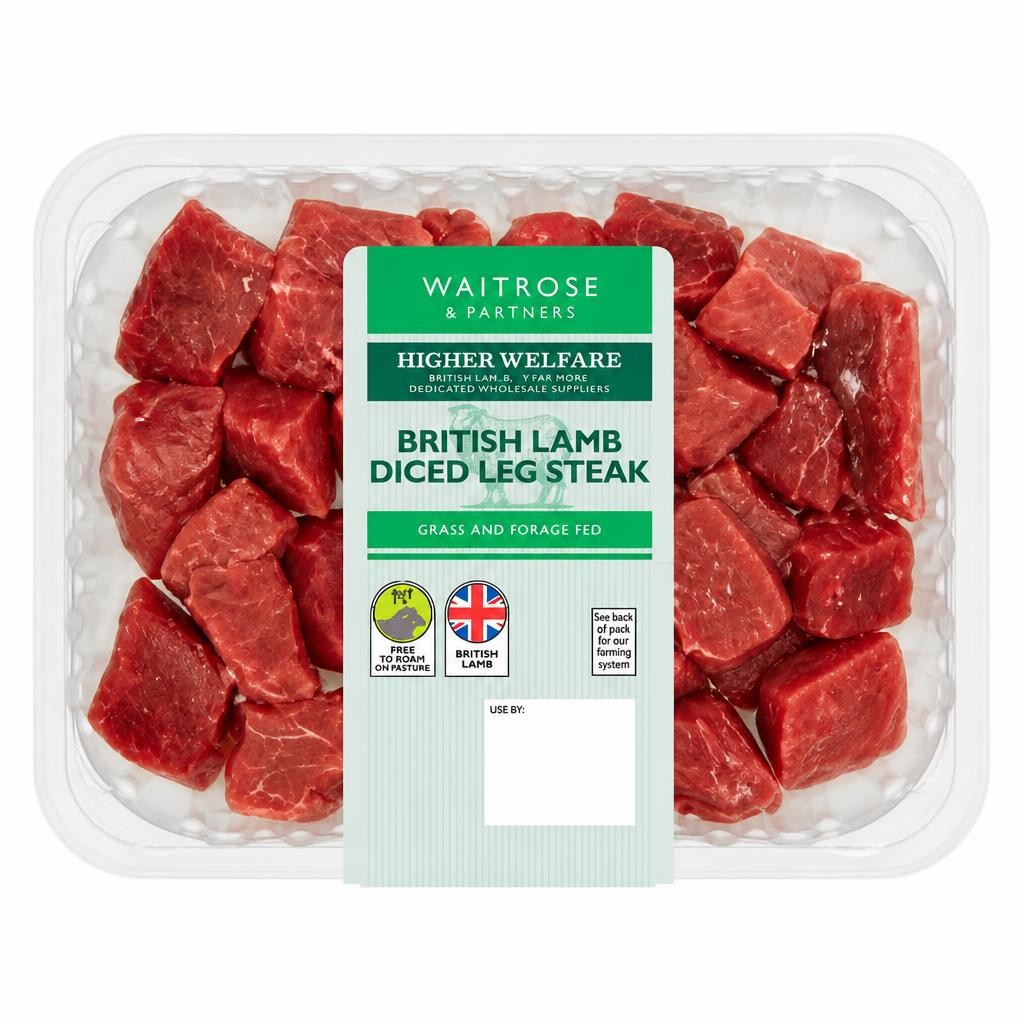 Waitrose British Lamb Diced Leg Steak