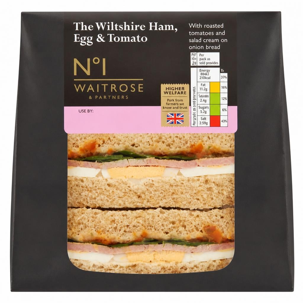 No.1 The Wiltshire Ham, Egg & Tomato SWich