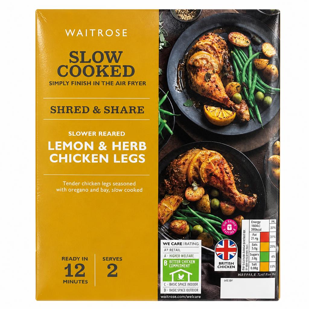 Waitrose Slow Cooked Lemon & Herb Chicken Legs