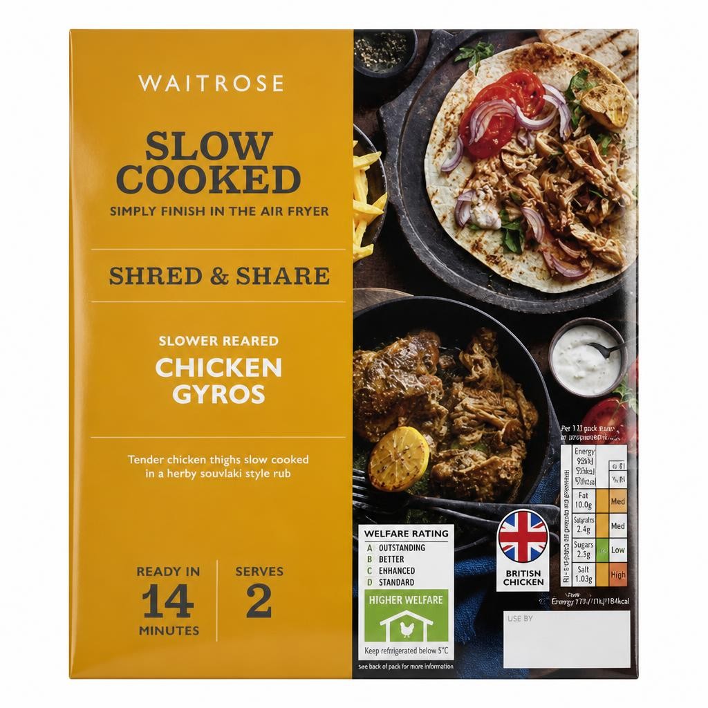 Waitrose Slow Cooked Shred & Share Chicken Gyros
