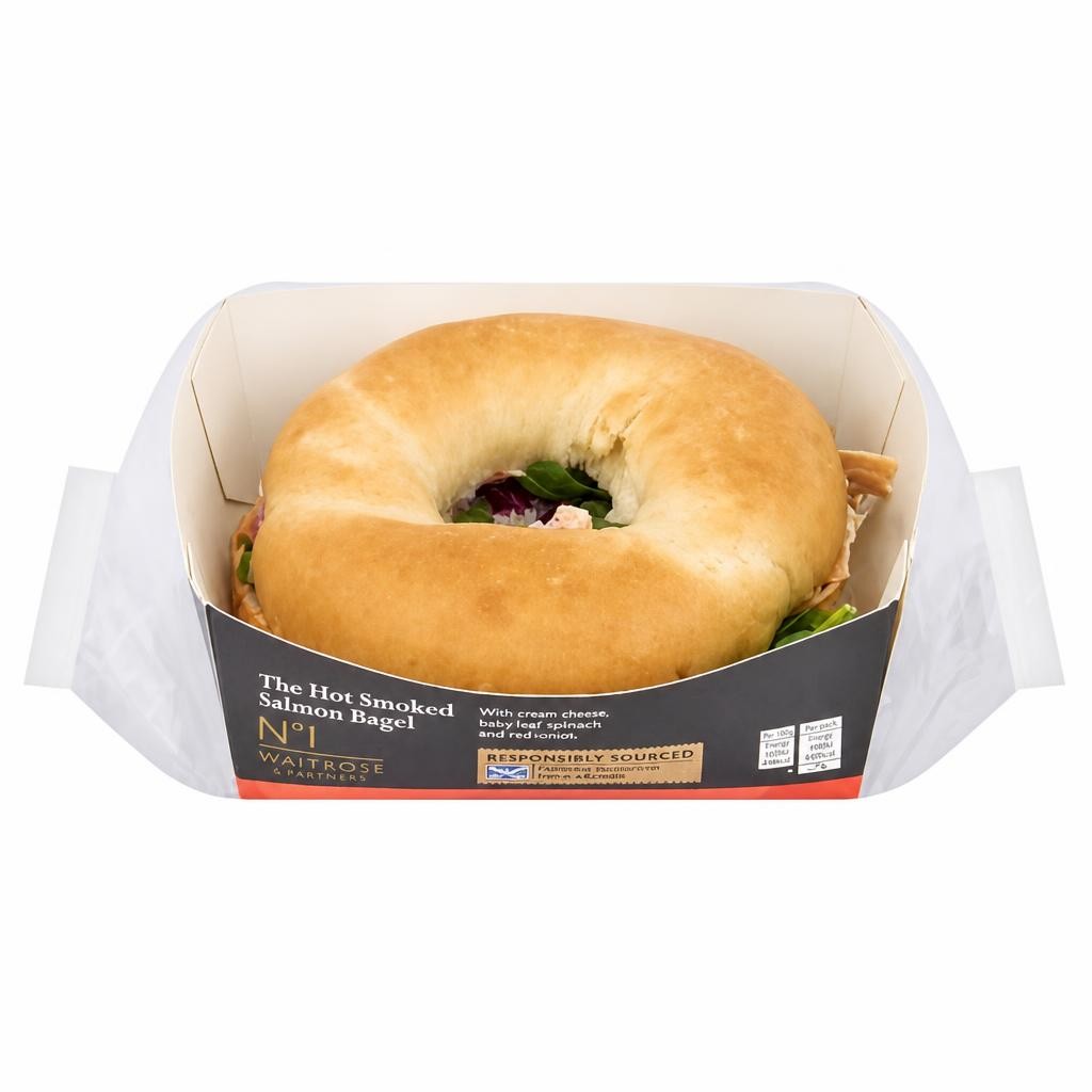 No.1 The Hot Smoked Salmon Bagel