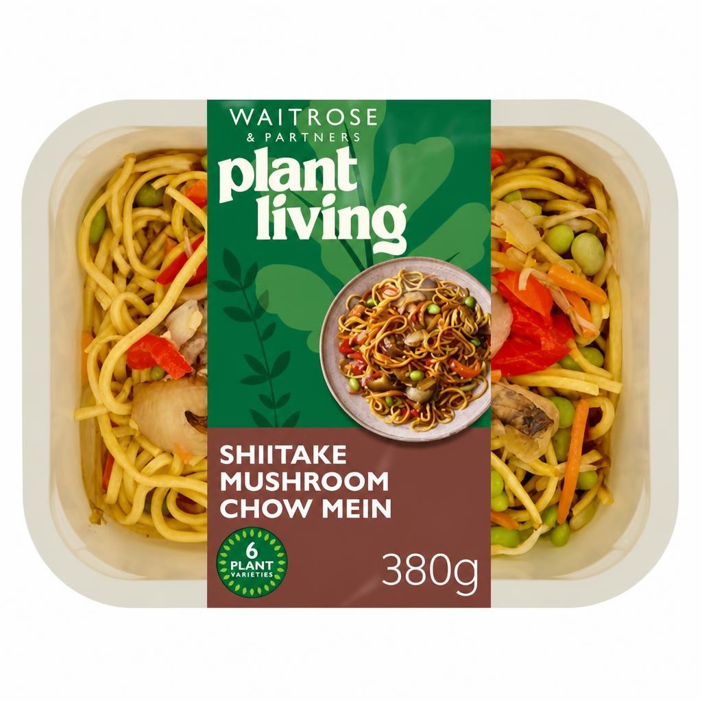 Plant Living Shiitake Mushroom Chow Mein