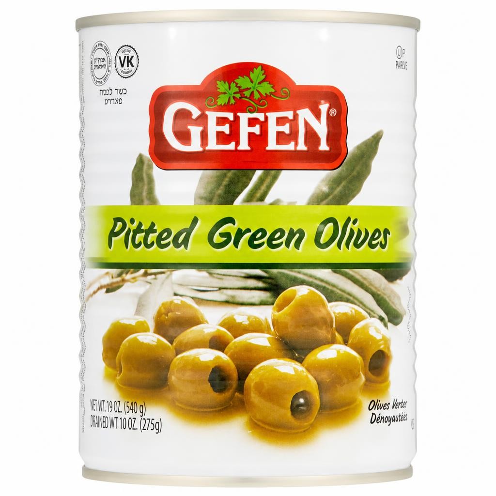 Gefen Pitted Green Olives 560g