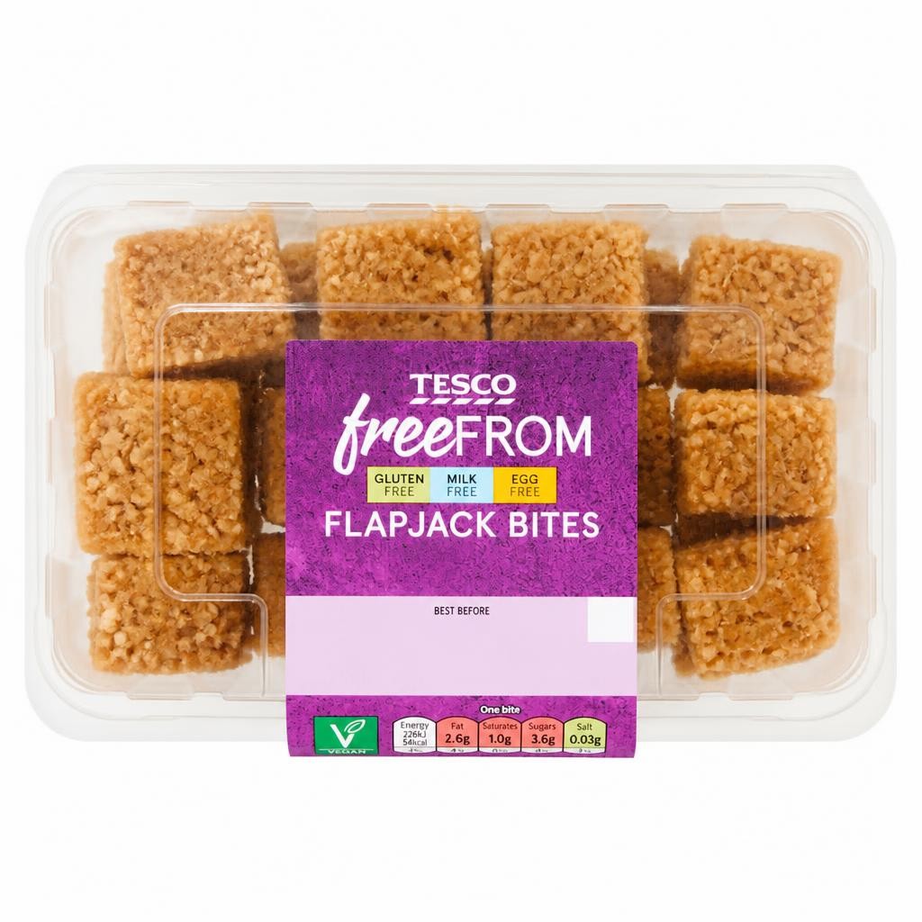 Tesco Free From Flapjack Bites 240g