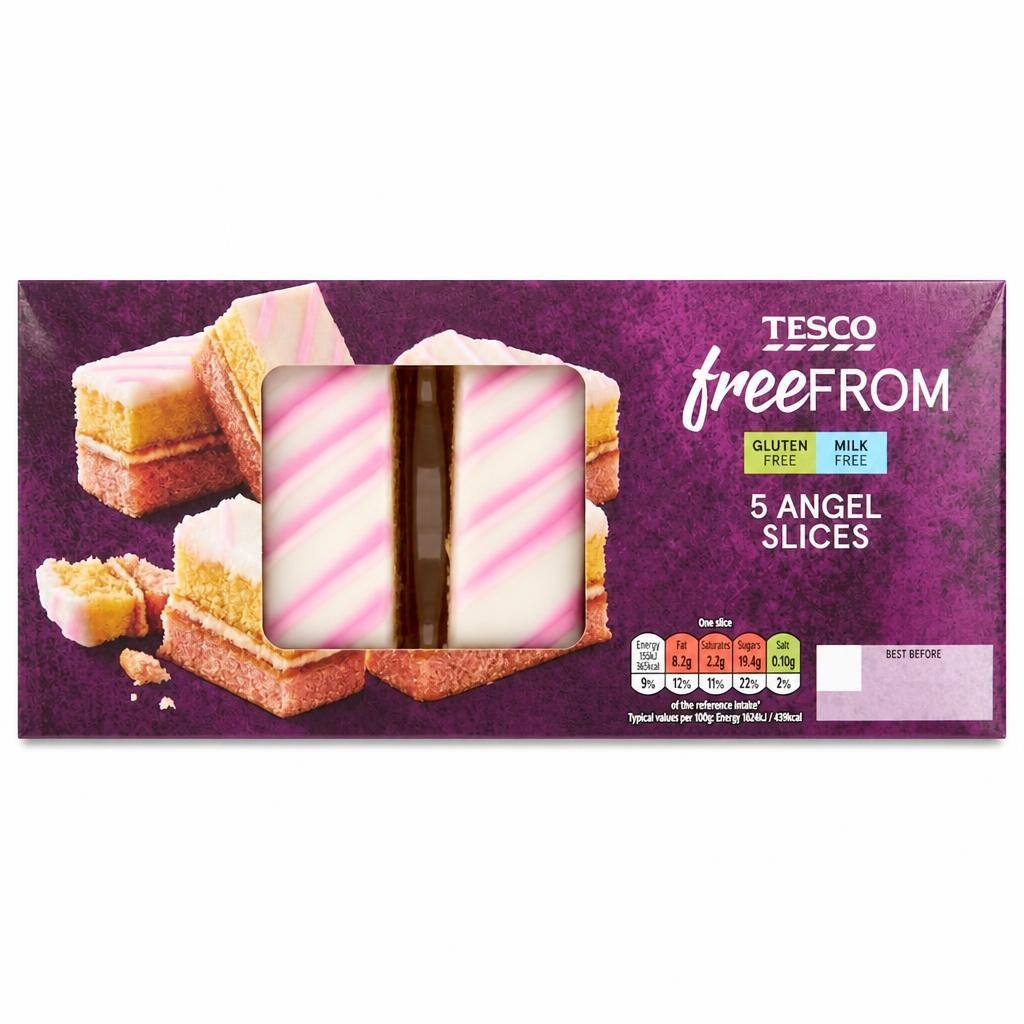 Tesco Free From 5 pack Angel Cake Slices