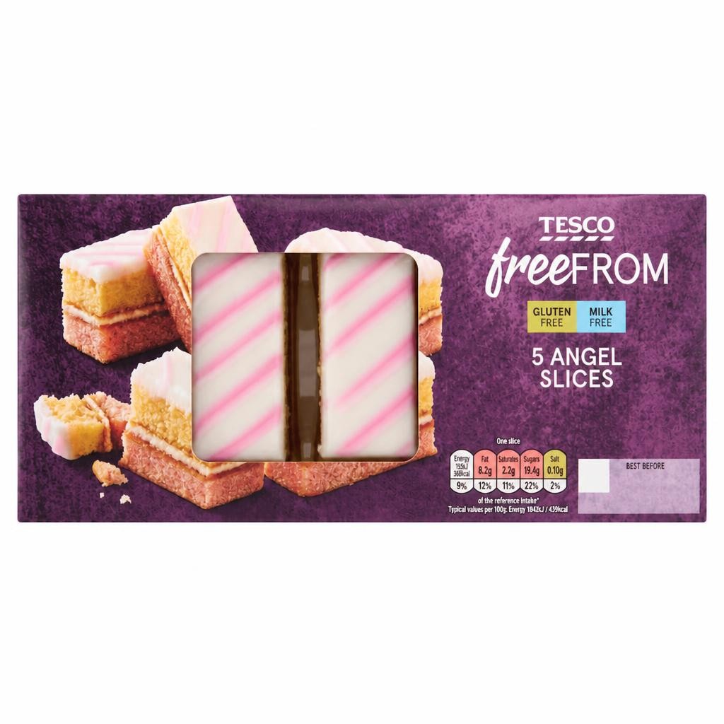 Tesco Free From 5 pack Angel Cake Slices
