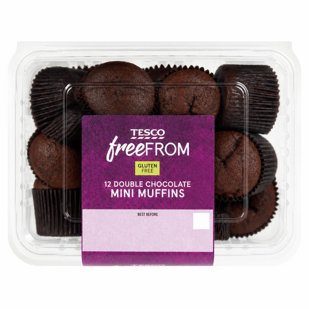Tesco Free From Gluten Free 12 Double Chocolate Mini Muffins