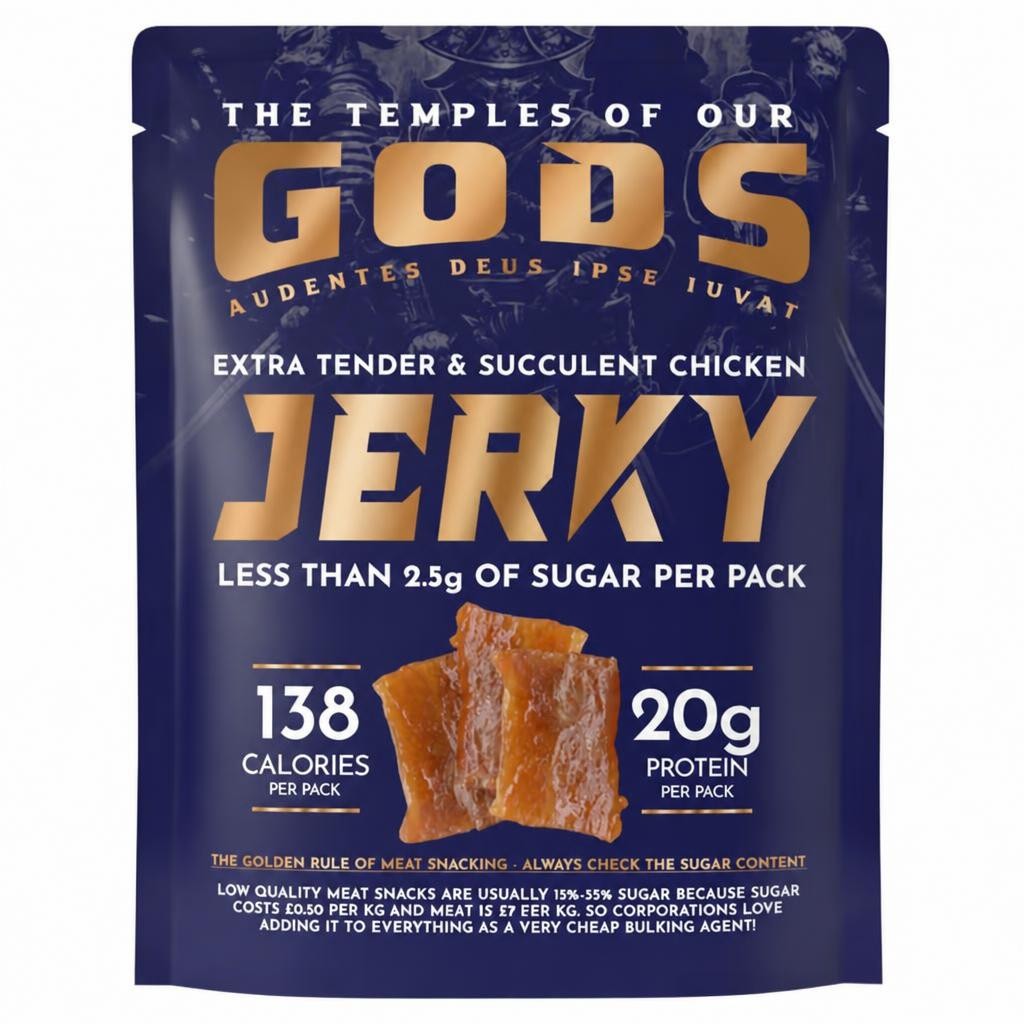 THE TEMPLES OF OUR GODS Extra Tender Chicken Jerky 55G