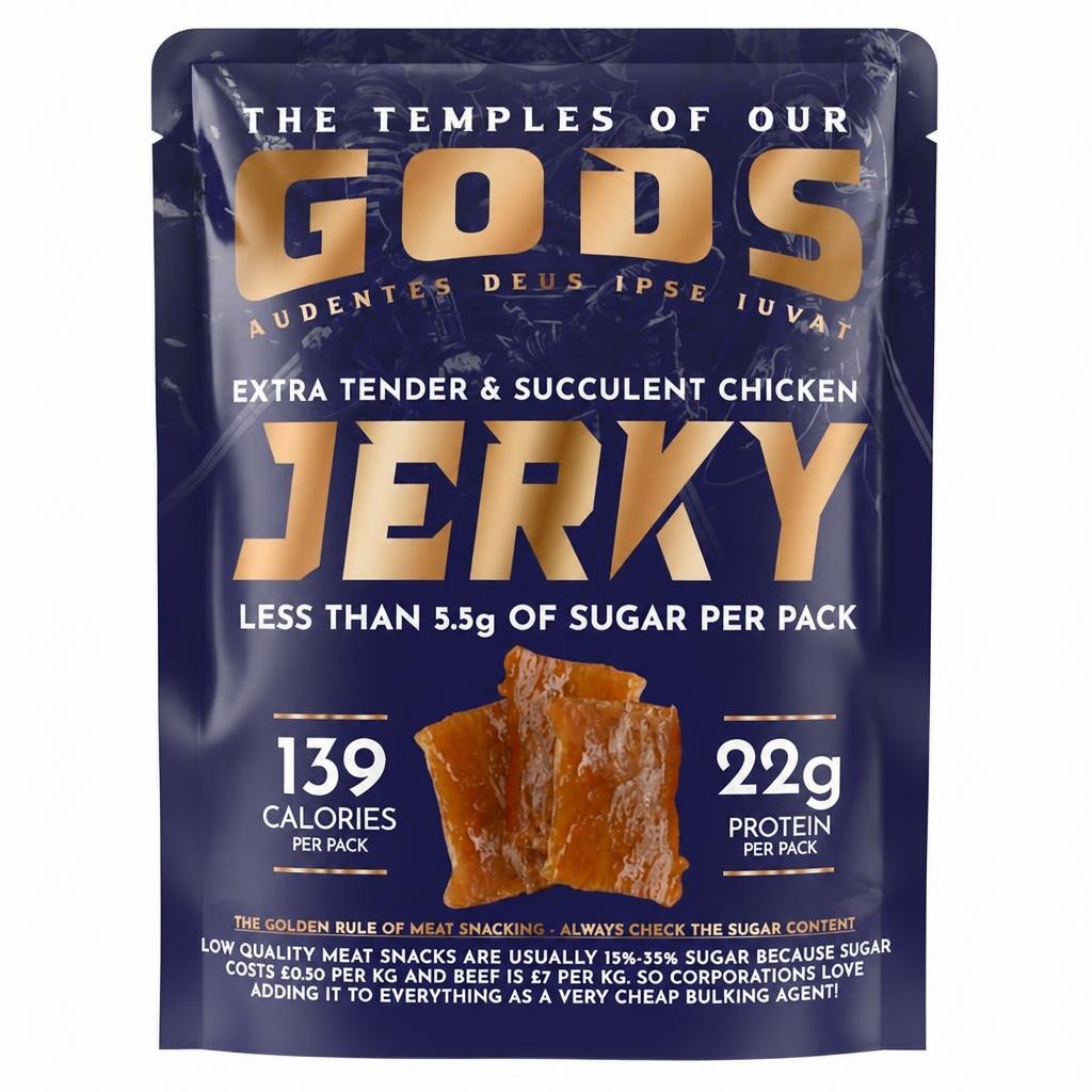 THE TEMPLES OF OUR GODS Extra Tender Chicken Jerky 55G